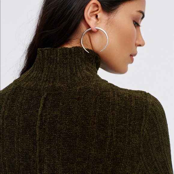 Free People Coco Flounce Sweater Dress Velvet - Picture 5 of 8